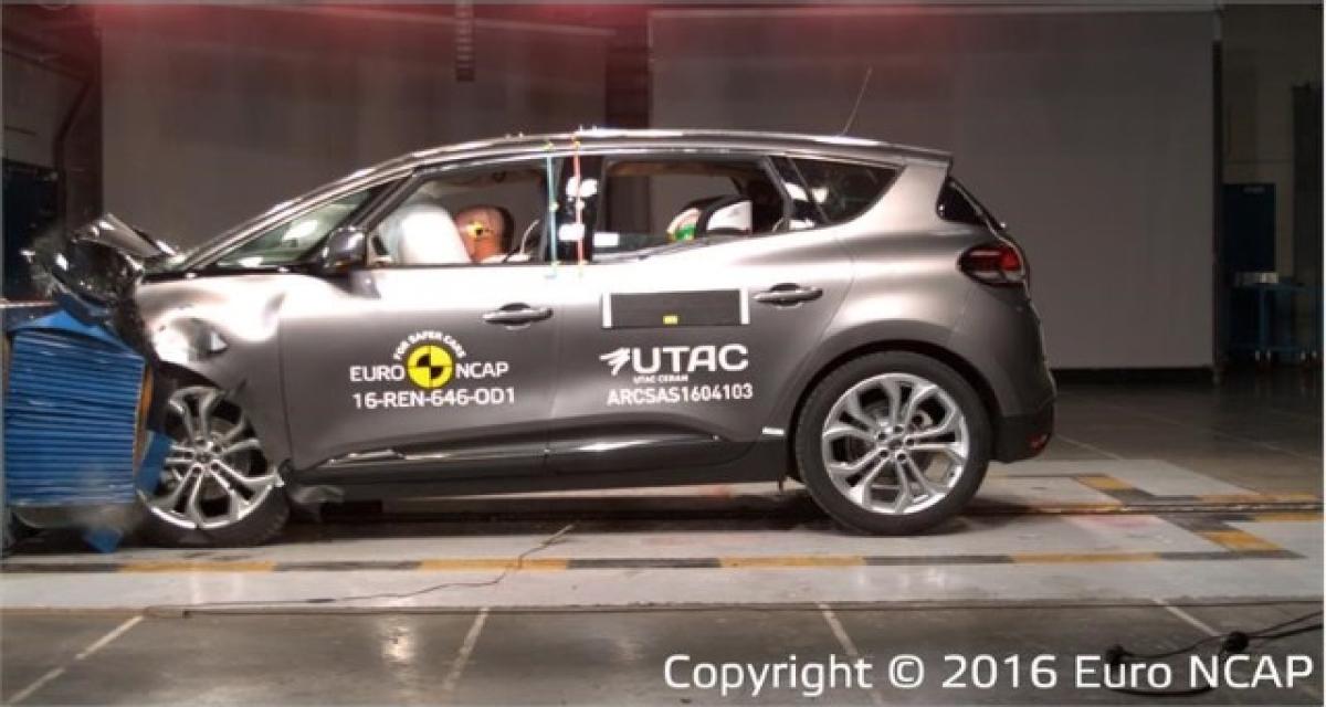 EuroNCAP : 5 étoiles pour le Renault Scenic