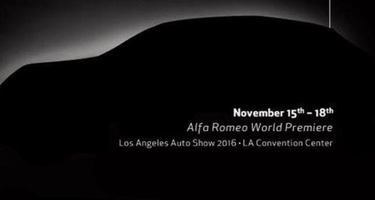 Los Angeles 2016 : l'Alfa Romeo Stelvio dans la pénombre avant la lumière