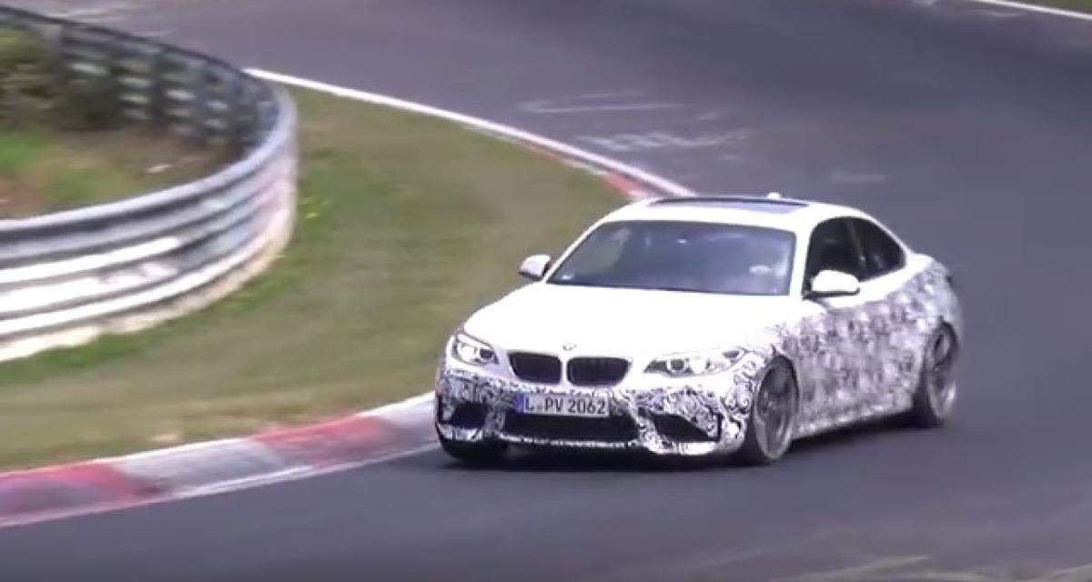 Spyshot : une BMW M2 plus pointue surprise au Nürburgring