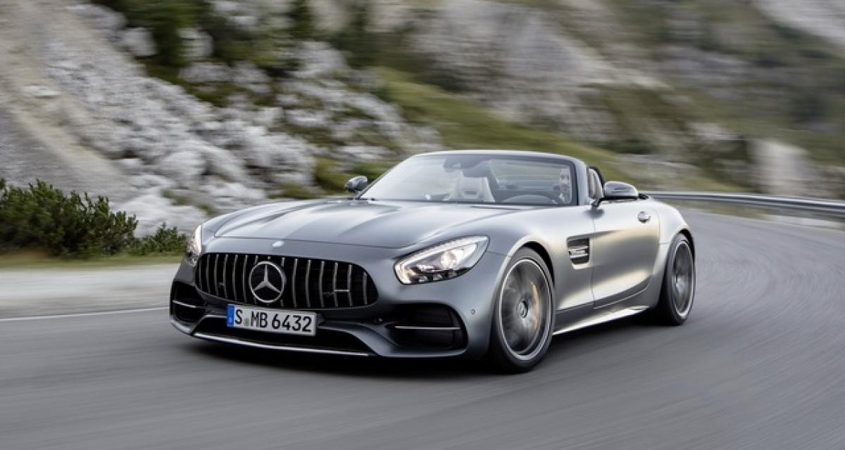 Mercedes-AMG GT Roadster et GT C Roadster : officielles mais pas au Mondial de Paris
