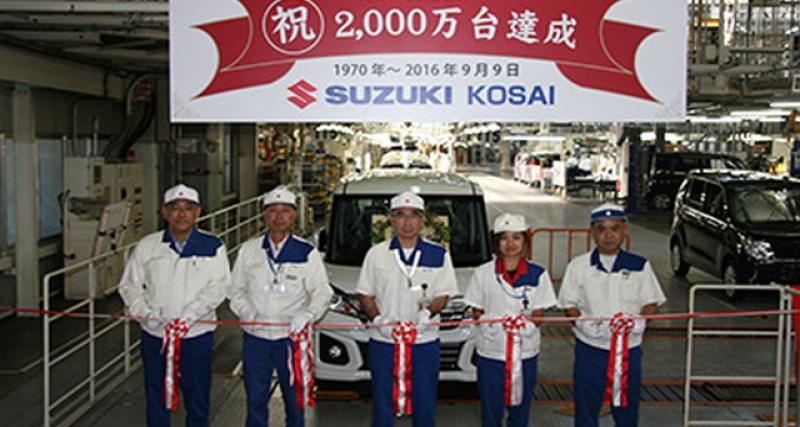  - Suzuki Kosai : le cap des 20 millions atteint