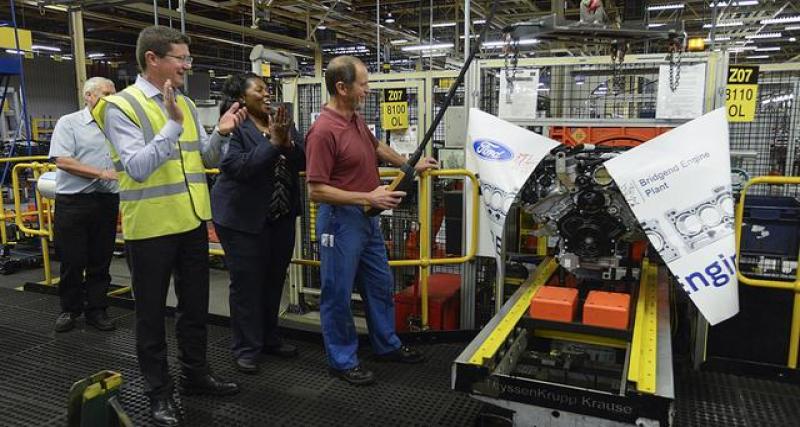  - 20 millions de moteurs sont sortis de l'usine Ford de Bridgend