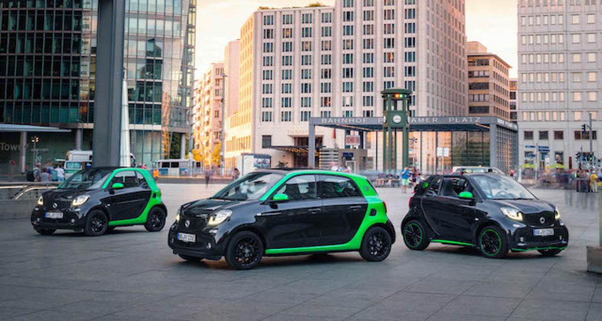 Paris 2016 : Smart Fortwo, Fortwo Cabrio et Forfour Electric Drive