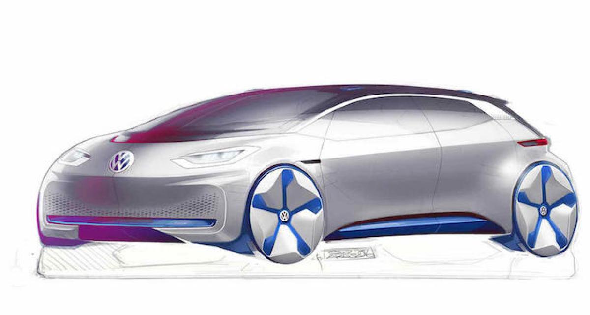 Paris 2016 : VW publie des croquis du concept-car électrique