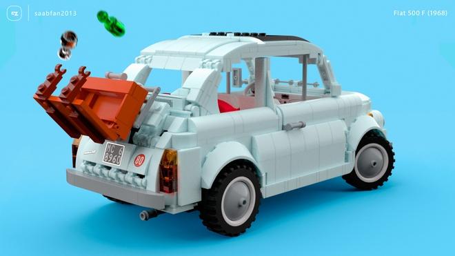  - Une Fiat 500 F en Lego 1