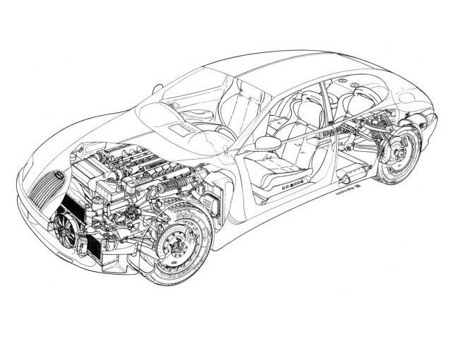  - Les concepts ItalDesign : Bugatti EB112 (1993) 1