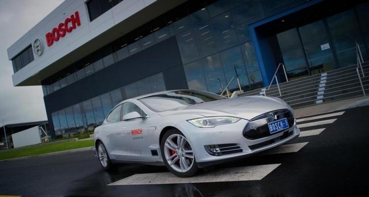 La Tesla Model S autonome développée par Bosch passe la vitesse supérieure en Australie