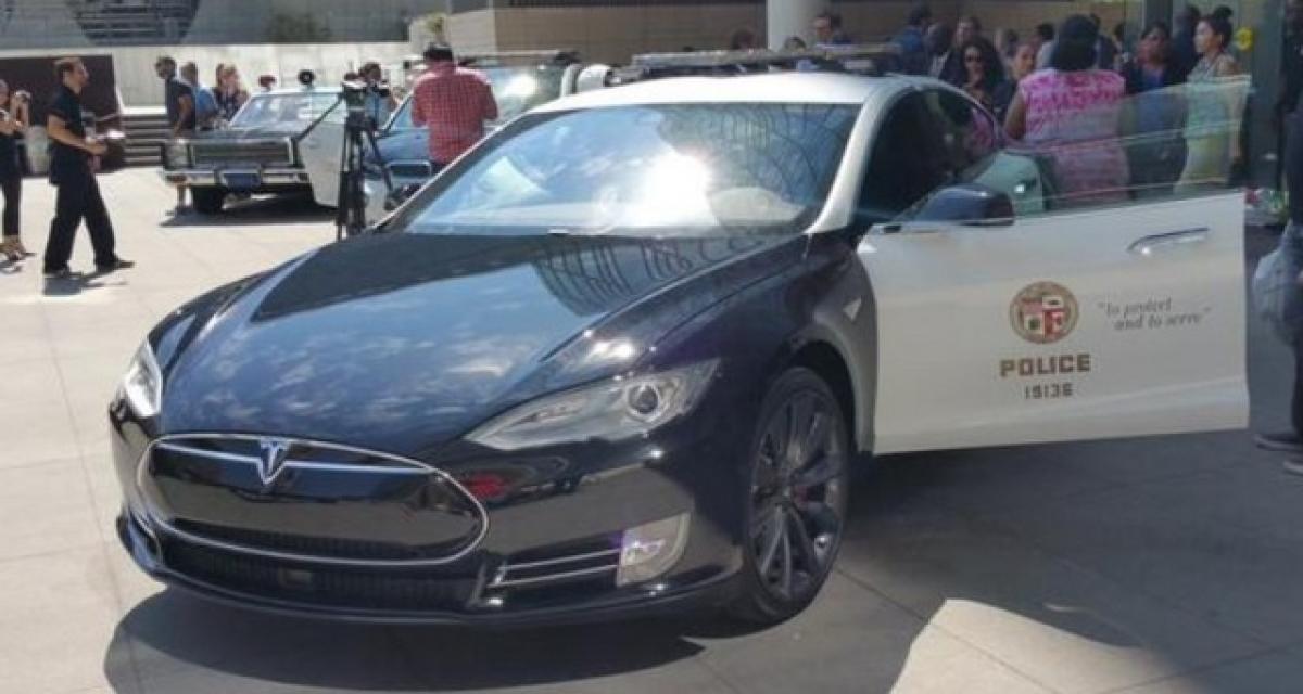 Une Tesla Model S de patrouille pour la police de Los Angeles