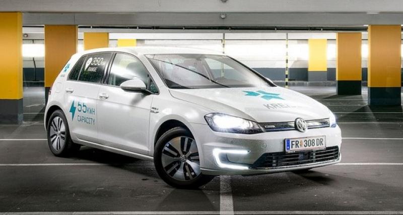  - Volkswagen e-Golf : de 350 km à 430 d'autonomie via Kreisel
