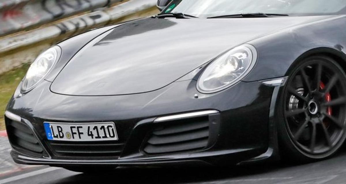 Spyshot : la remplaçante de l'actuelle Porsche 911 entame ses premiers réglages