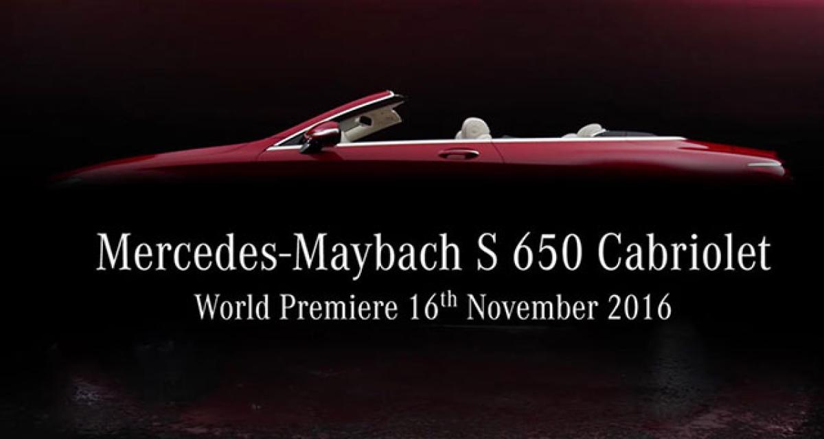 La Classe-S Cabriolet se déclinera aussi en Mercedes-Maybach S650 Cabrio