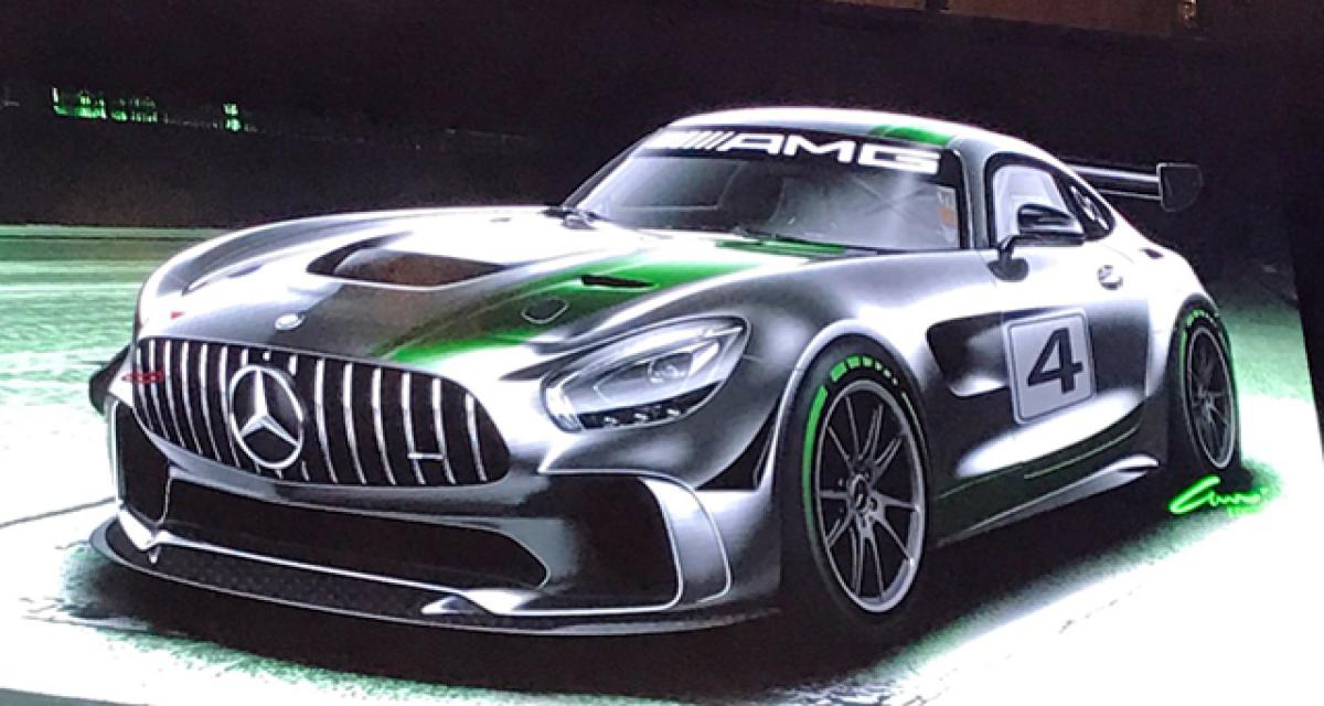 La Mercedes AMG GT GT4 se montre