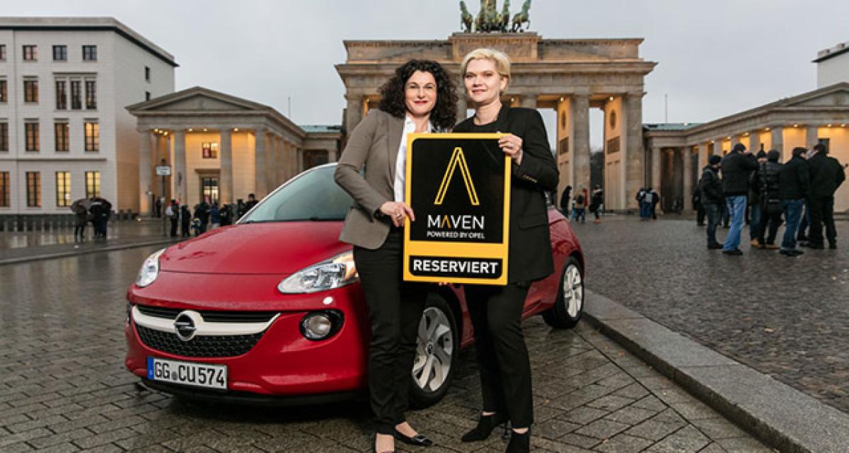 Opel lance l'auto-partage Maven en Europe