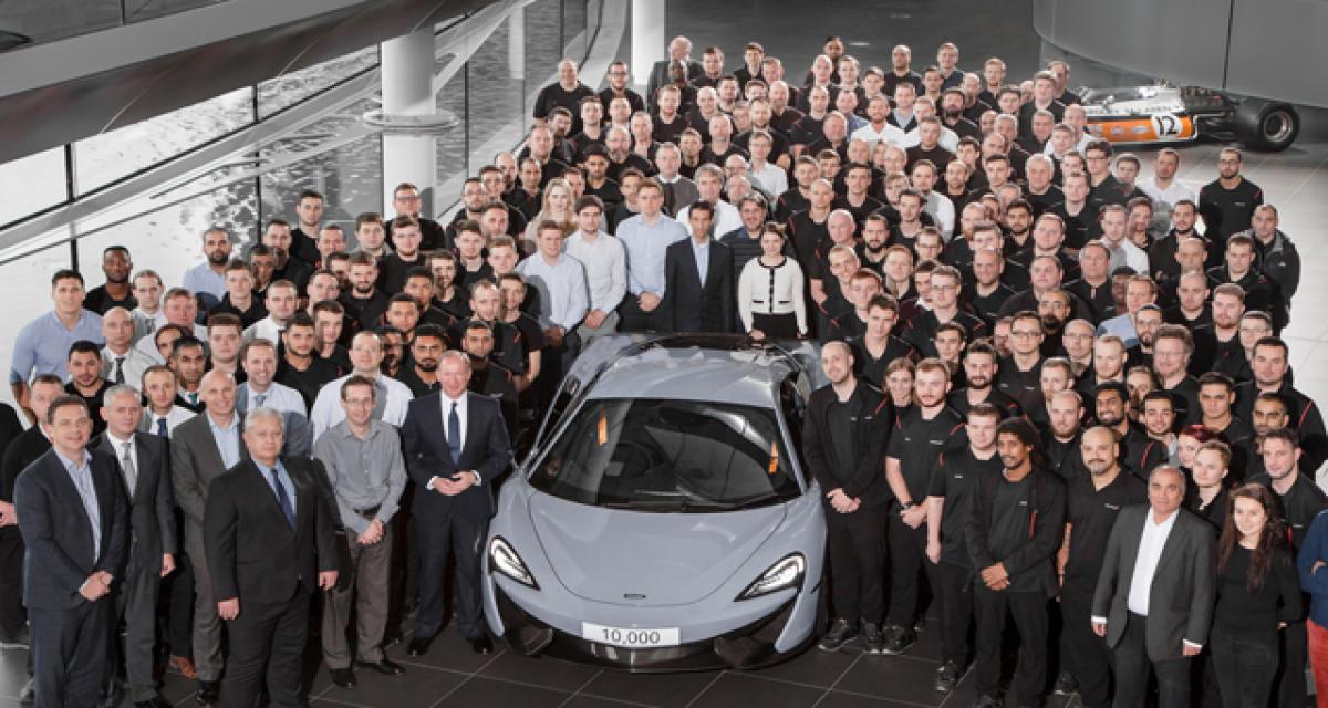 McLaren a produit sa 10 000e voiture