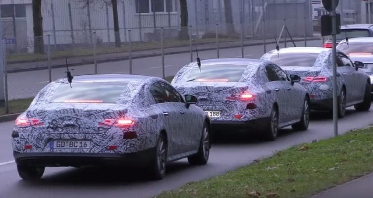 Spyshot : la remplaçante de la Mercedes CLS se déplace en nombre