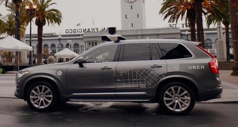  - Volvo XC90 autonome en Californie : Uber reconnait un dysfonctionnement