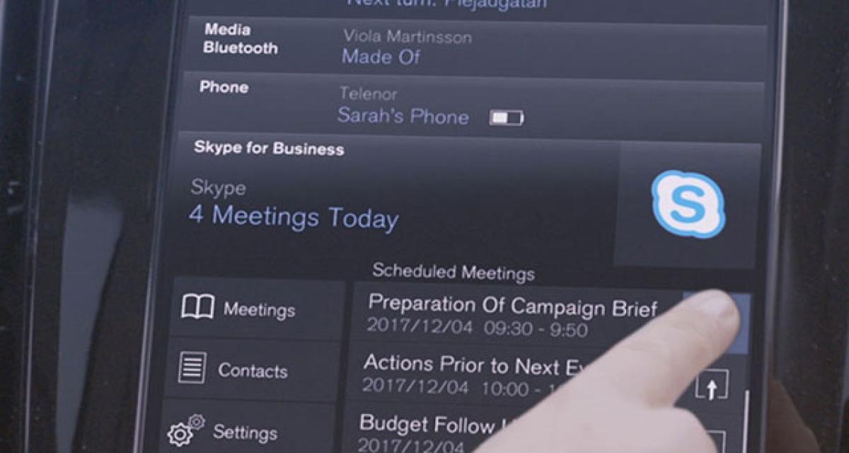 Volvo ajoute Skype dans les S90, V90 et XC90