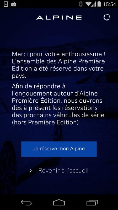  - Alpine : la Première Edition quasiment épuisée et les pré-réservations lancées 1