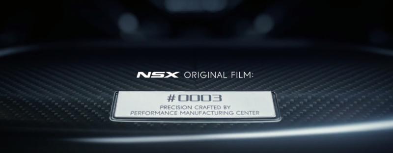  - Acura NSX : le client aura aussi une vidéo personnalisée et une réplique 1