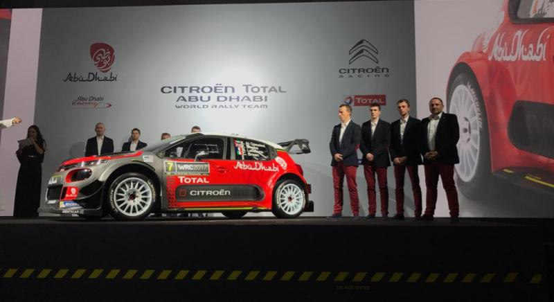 WRC 2017 : Citroën Racing présente la nouvelle C3 WRC 1