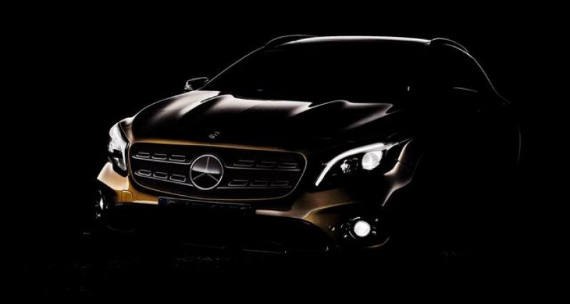  - Detroit 2017 : Mercedes GLA en teasing