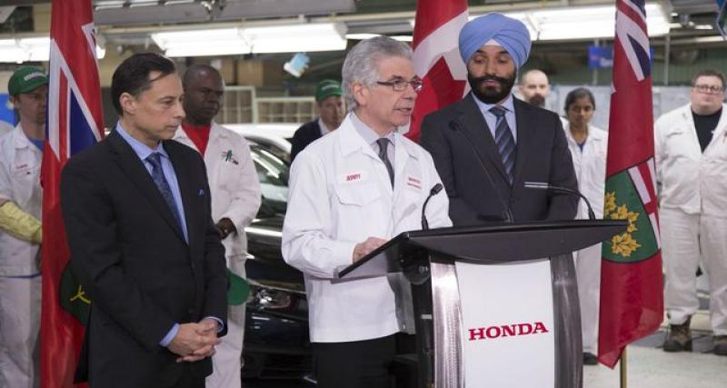  - Honda : des investissements massifs outre-Atlantique... Au Canada