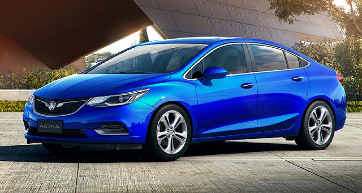 Holden confirme une nouvelle Astra Sedan, qui n'est pas une Opel