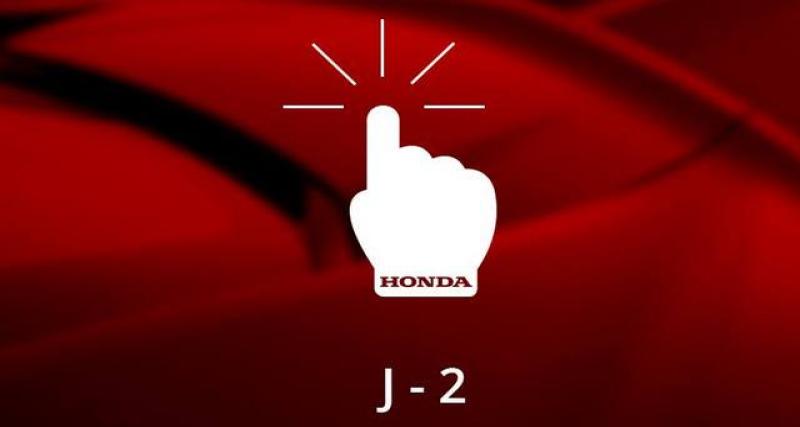 - Honda France fait dans le teasing sur sa page Facebook