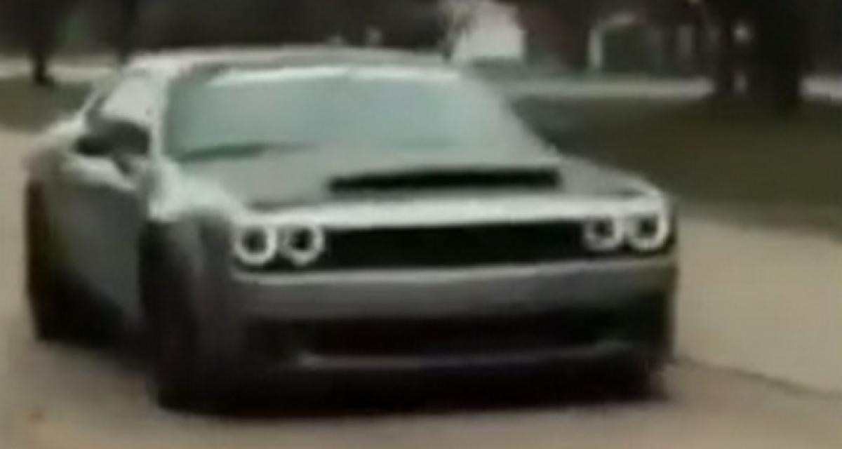 Dodge Challenger SRT Demon : débusquée à Detroit
