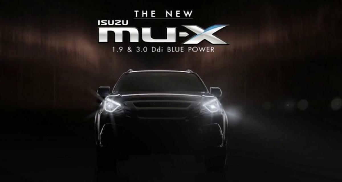 Le SUV Isuzu Mu-X restylé s'annonce
