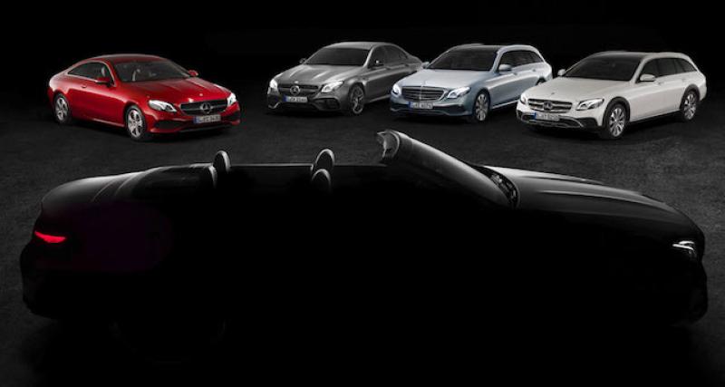  - Genève 2017 : Teaser Mercedes Classe E Cabriolet