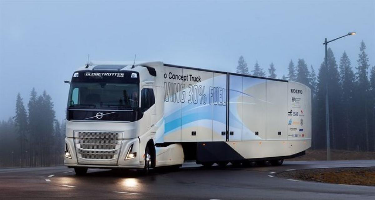 Volvo teste un concept-truck hybride