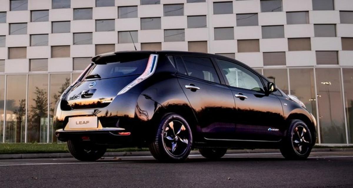La Nissan Leaf Black Edition en pleine lumière