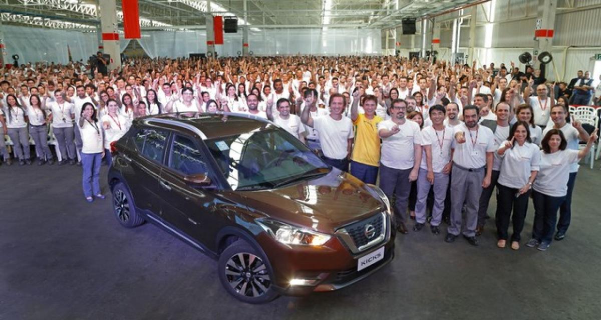 La production du Nissan Kicks débute à Resende