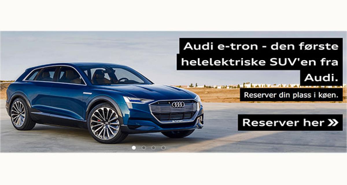 Audi ouvre les réservations pour son SUV électrique