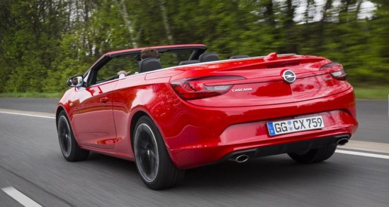  - Opel Cascada Suprême : 33 500 euros et trois livrées au choix