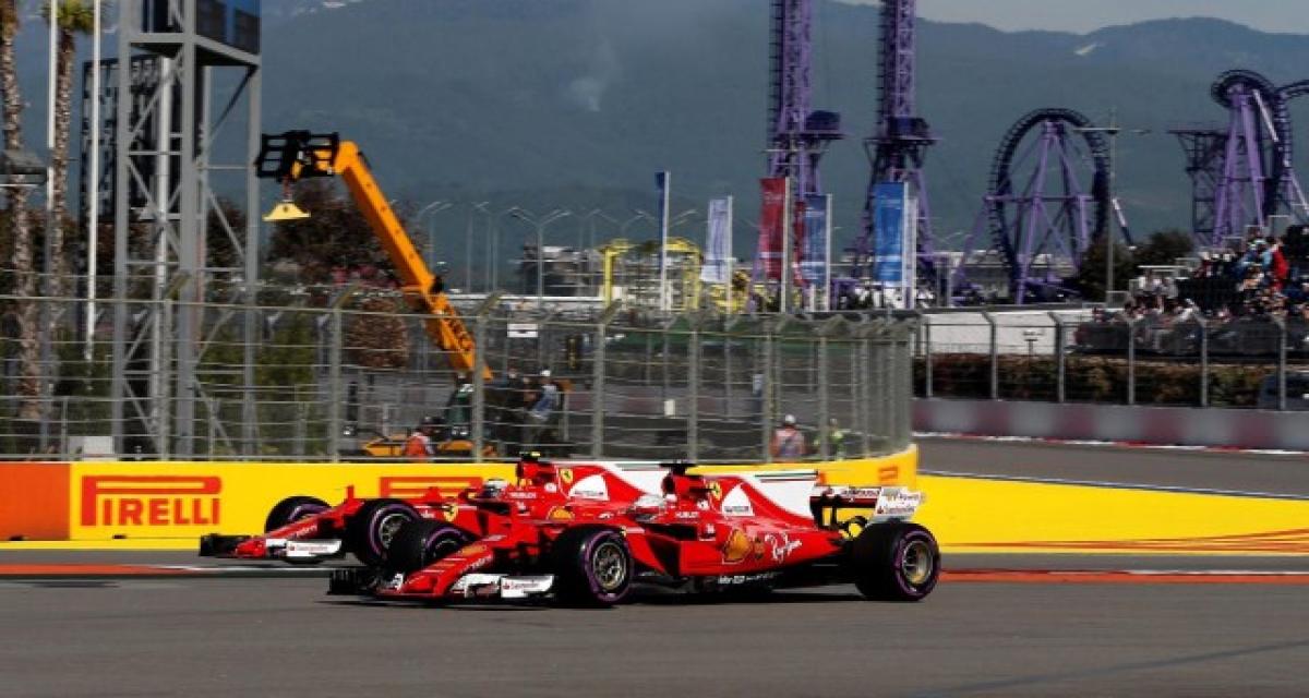 F1 Sotchi 2017 qualifications : Vettel emmène un doublé Ferrari