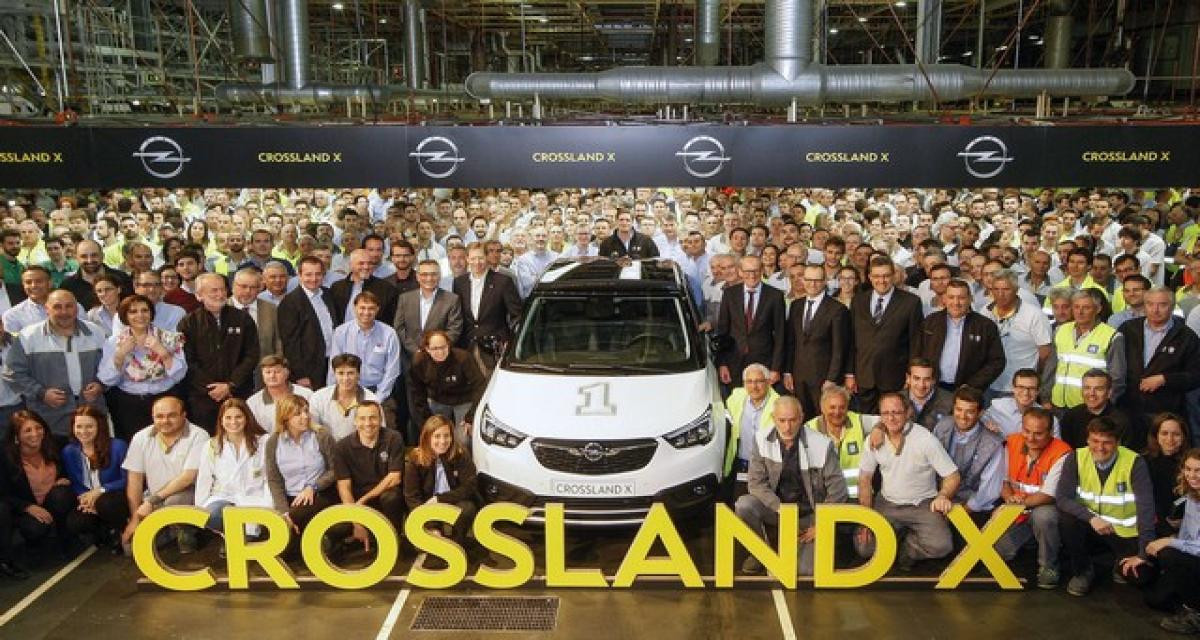 La production de l'Opel Crossland X débute à Saragosse