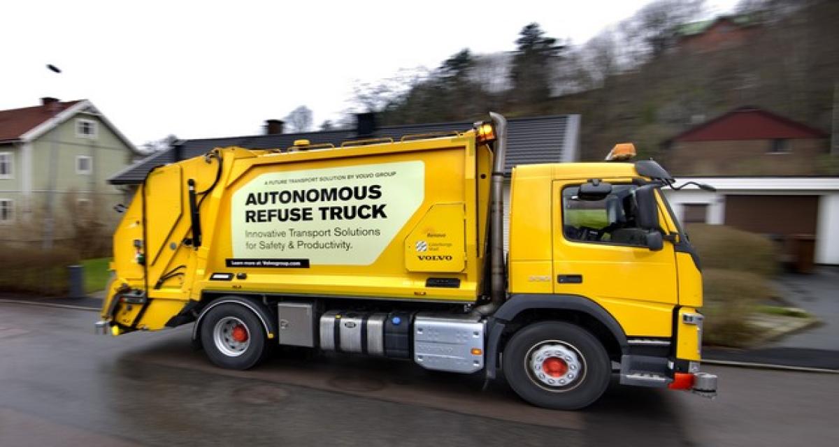 Le camion-poubelle autonome de Volvo Trucks