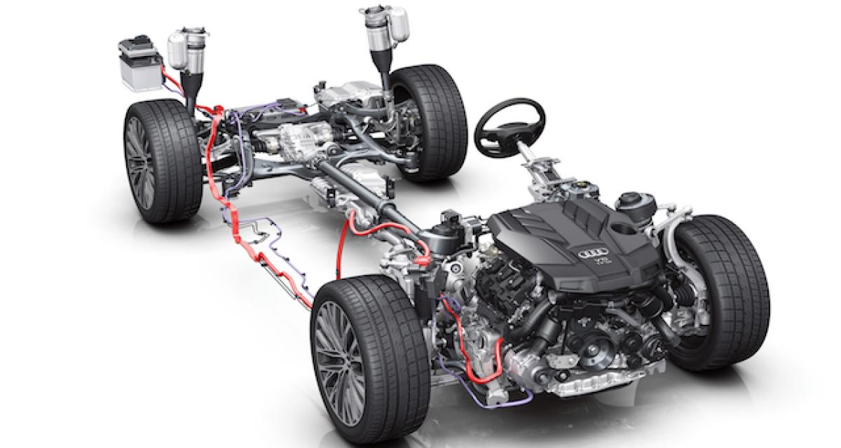 Hybridation légère et suspension inédite pour l’Audi A8