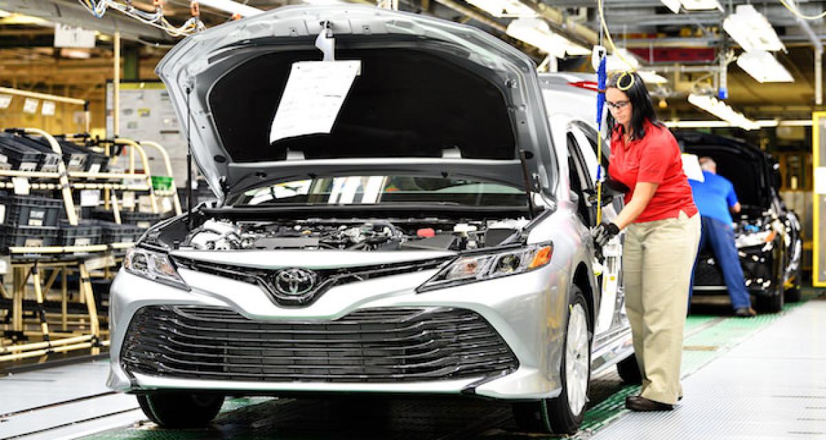 Démarrage de la production pour la Toyota Camry