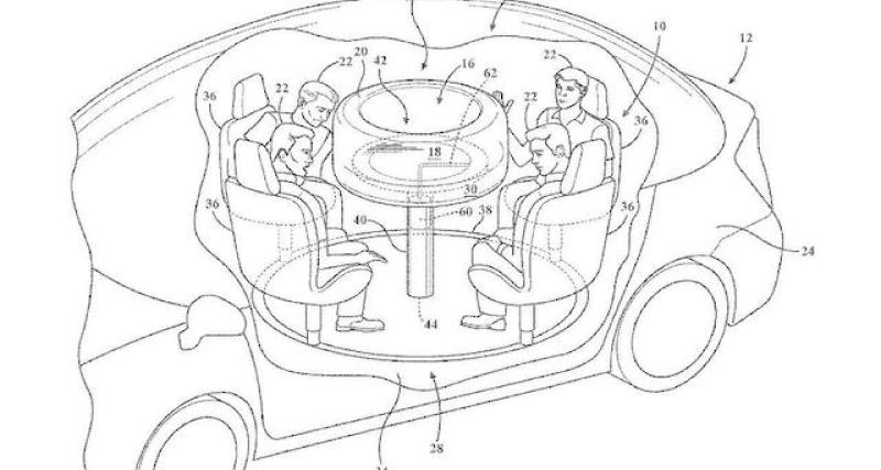  - Ford dépose un brevet de table rétractable