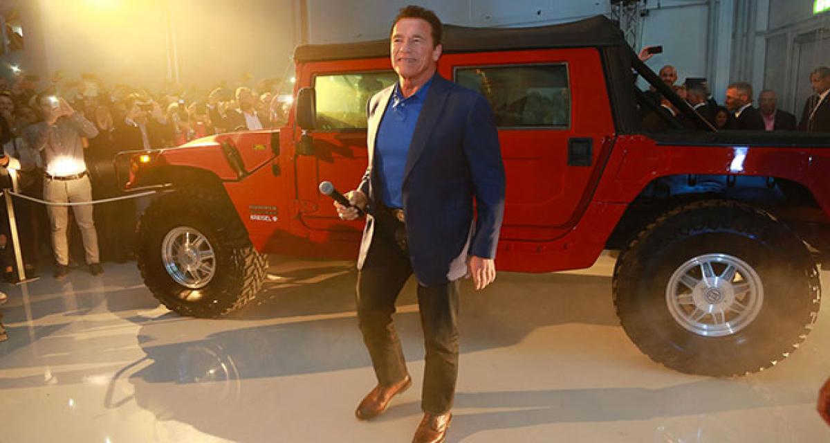 Kreisel livre un Hummer H1 électrique à Arnold Schwarzenegger, et monte en puissance