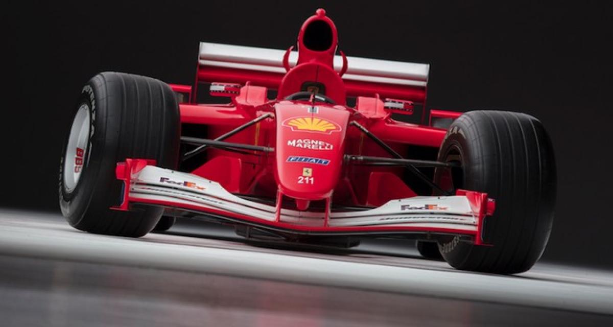 Une Ferrari F2001 ex-Michael Schumacher à vendre !