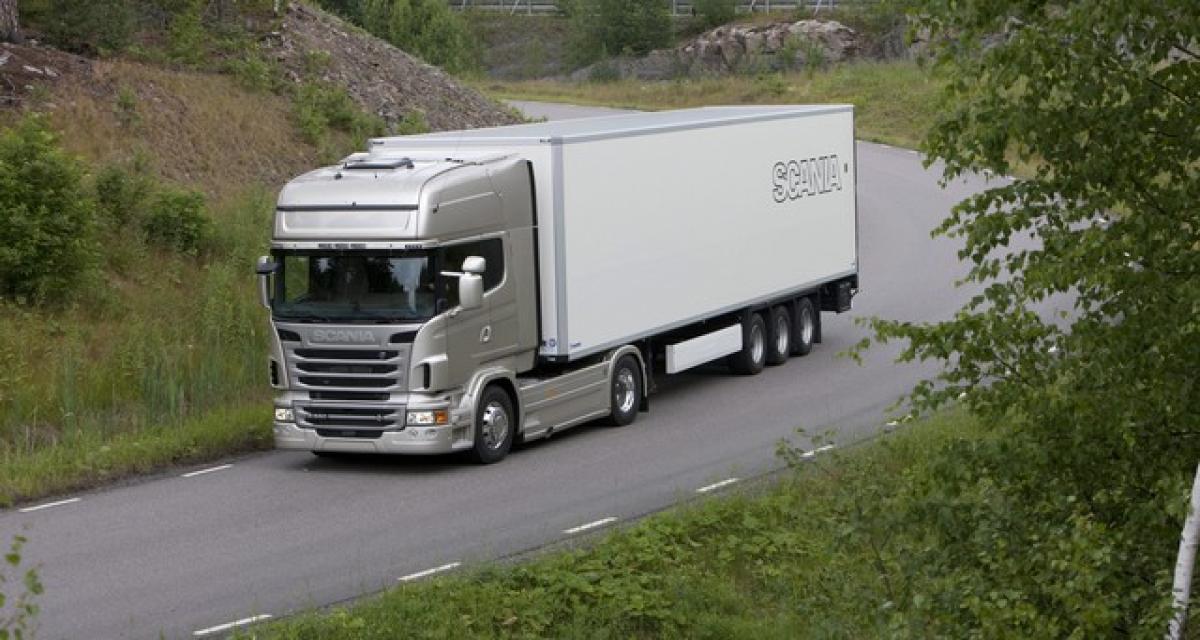 Cartel des camions : amende record pour Scania