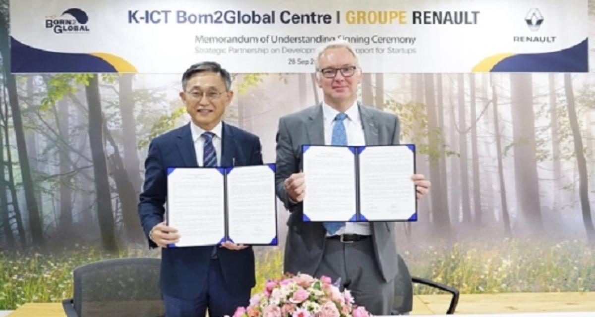 Renault partenaire de start-up en Corée du Sud pour travailler sur la mobilité