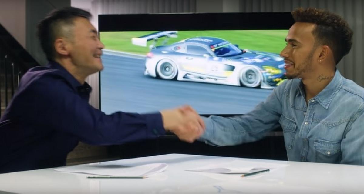 Jeux vidéo : Lewis Hamilton joue à Gran Turismo Sport