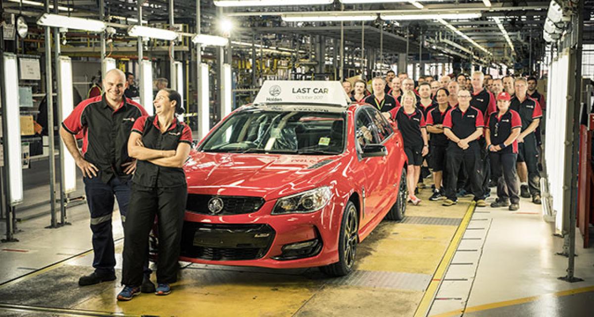 Fin de production chez Holden, fin de l'industrie automobile en Australie