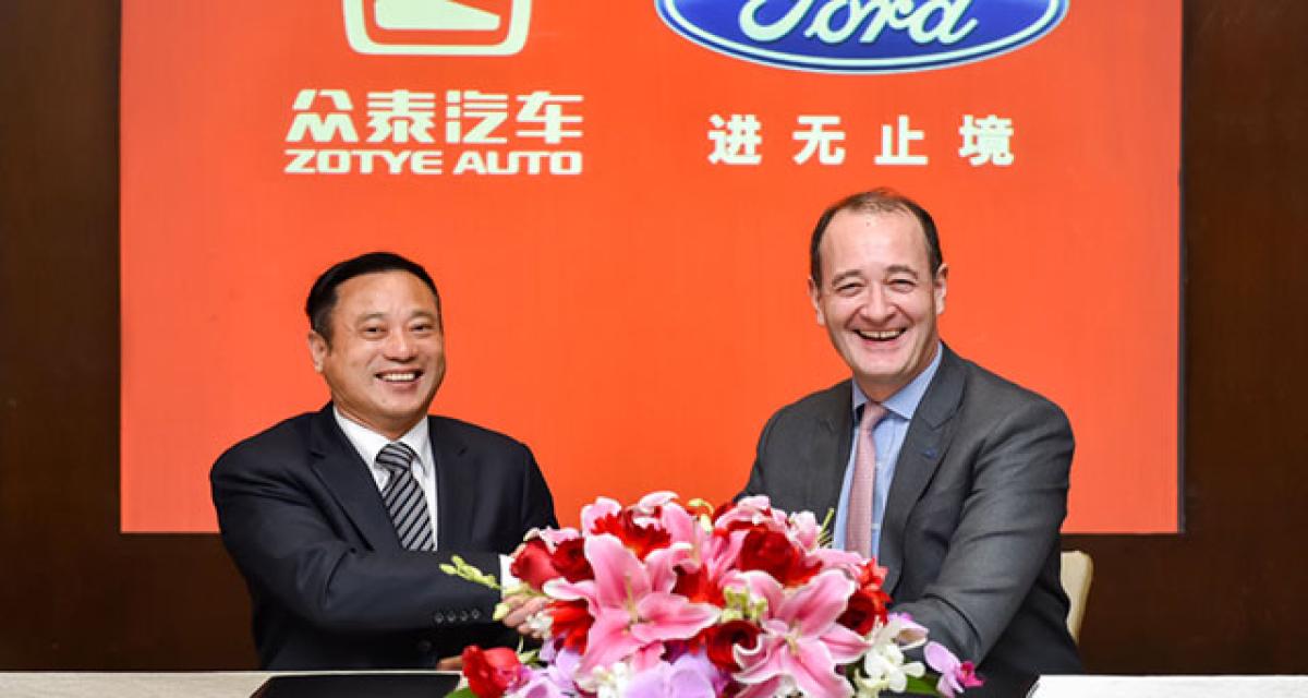 Ford et Zotye scellent leur association en Chine