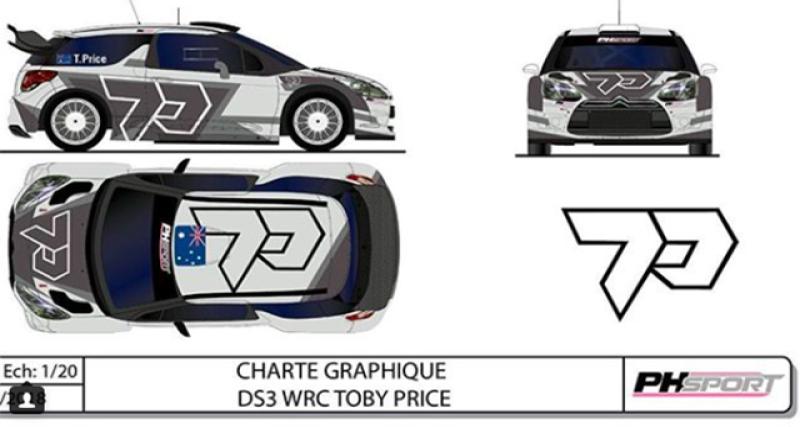  - WRC : Toby Price en essais sur une DS3 avec PH Sport